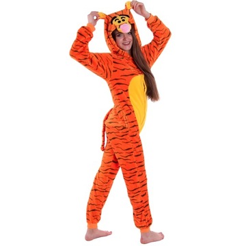 TYGRYSEK PIŻAMA Tygrys Kigurumi Onesie Kombinezon Męski Damski L 165-174cm