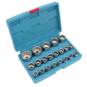 KLUCZE NASADOWE W WALIZCE 21cz 1/2'' 12 kąt 8-36m