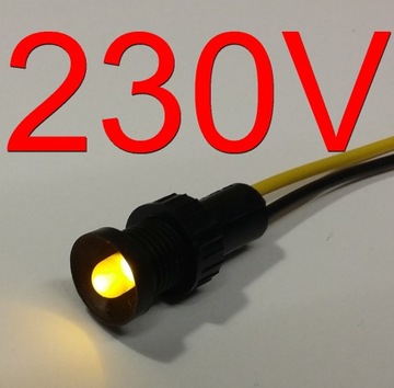 Kontrolka LED żółta 230V AC