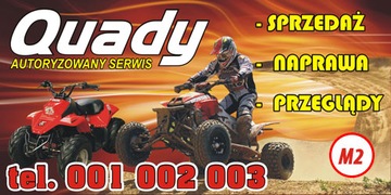 Baner reklamowy - Quady, Skutery- Projekt Gratis