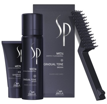 WELLA SP MEN Gradual Tone ODSIWIACZ - Pigment Brown - BRĄZOWY 60+30ml