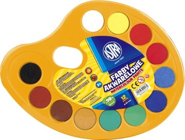 Краски акварельные Астра 12 цветов.