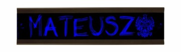 TABLICA IMIENNA PODŚWIETLANE LED TIR BUS 45x11 cm