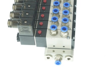 8-клапанный остров, электромагнитный клапан AIRTAC 5/2-1/4-24В