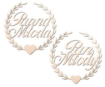 Koło Mąż Żona wianek na ściankę Wesele Ślub