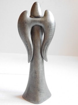 Фигурок -керамический ангел серебряный декор украшения