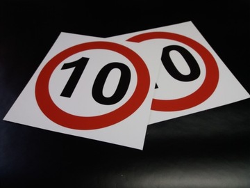 ДОСКА ЗНАК ОГРАНИЧЕНИЕ СКОРОСТИ 10 км/ч 40х40