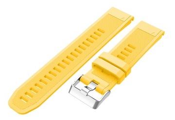 ZÓŁTY Silikonowy Pasek Garmin FENIX 7 Solar