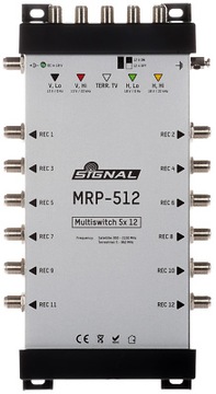 Multiswitch 5 wejść 12 wyjść 5/12 SIGNAL MRP-512