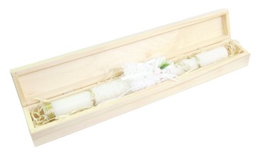 Ящик для свечей, сувенирный декор на Крещение. Имя АБ43