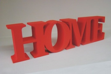 Украшение для дома, комбинированные буквы, объемная надпись, высота 15 см.