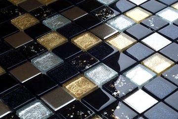 Mozaika szklana mix GOLD METALIK ENGLASS