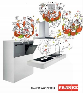 FRANKE COMFORT ORZECH/CHROM DOZOWNIK PŁYNU
