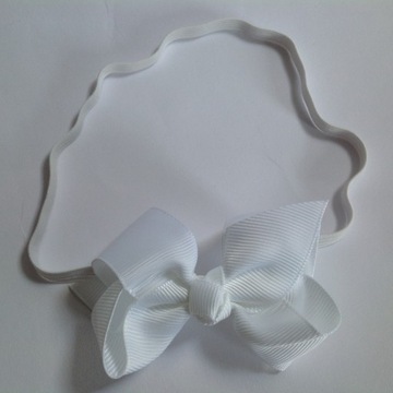 РЕМЕНЬ с бантиком, БЕЛЫЙ, 36см-50см.