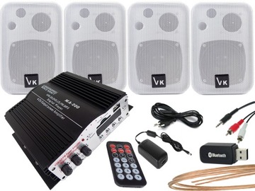 KOLUMNY NAŚCIENNE SUFITOWE UCHWYTY RADIO FM USB SD