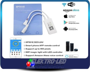 Цифровой контроллер SMART LED SP501 GOOGLE HOME-ALEXA