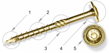 ШУРУРЫ СТОЛЯНЫЕ 8Х240 ПО ДЕРЕВО С ПЛИСТОЧНОЙ ГОЛОВКОЙ - 50 ШТ.