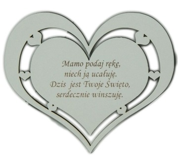 Dzień Mamy Matki prezent upominek serce życzenia