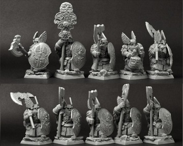 Scibor 28FM0388 Dwarves Eagle Warriors 10szt 28mm
