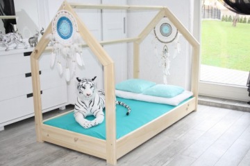 ДЕТСКАЯ КРОВАТЬ НАДЕЖДА 80X160 ДЕРЕВО + РЕЛИНГИ