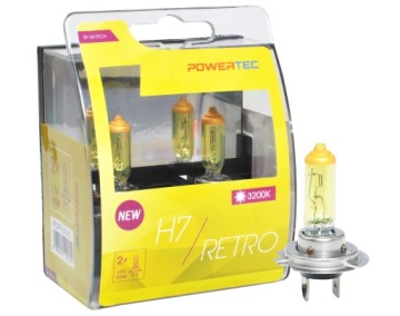 GRATITUDES# Лампы M-Tech POWERTEC RETRO H7 55W желтые x2шт.