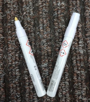 Маркер масляный, профессиональный, водостойкий, белый.