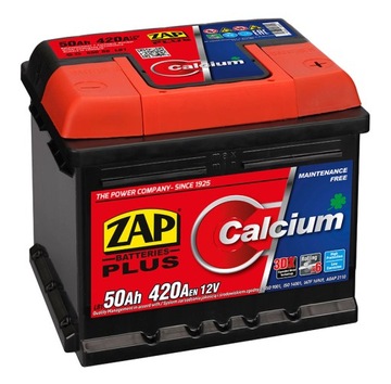 AKUMULATOR ZAP PLUS 12V 50Ah 420A 207*175*175mm P+