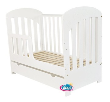 БЕЛАЯ ДЕТСКАЯ КРОВАТЬ С ЯЩИКОМ ПОЛА ДИВАН %