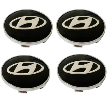 HYUNDAI srebrny 60 mm Dekle Dekielki