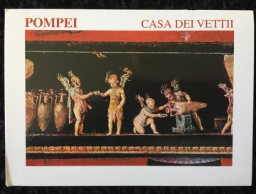 Открытка POMPEJUS VESUVIUS сувенир ИТАЛИЯ