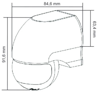 НАСТЕННЫЙ ДАТЧИК ДВИЖЕНИЯ СУМЕРКИ PIR НАРУЖНЫЙ СВЕТОДИОД