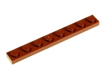 LEGO Płytka zwykła 1x8 3460 brązowa - 2 szt.