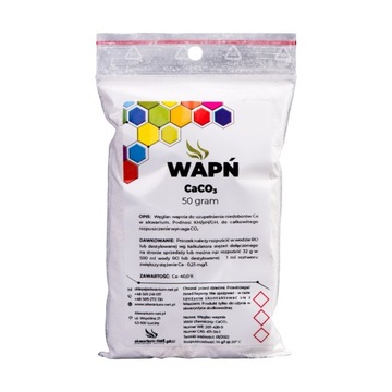 WAPŃ - CaCO3 50g (CZYSTY DO 99,9%)