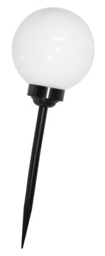 LAMPA SOLARNA MLECZNA KULA BIAŁA 25cm 4 LED! XXXL