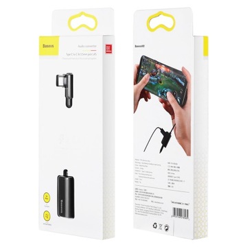Переходник Baseus USB-C на USB-C + мини-разъем 3,5 дюйма