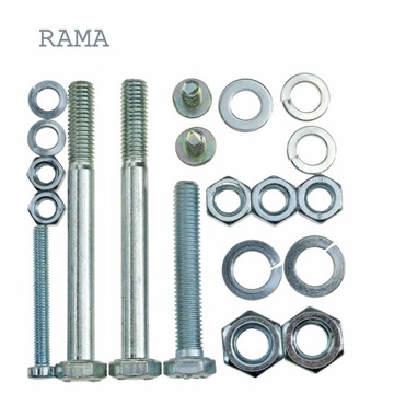 ŚRUBY OCYNK ROMET KOMAR 2320 SZTYWNIAK KOMPLET