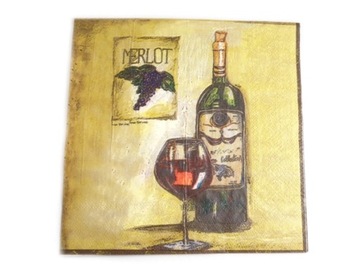 SERWETKI PAPIEROWE WINO PRZETWORY 33x33 cm 20szt