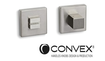 PREMIUM CONVEX Grecka rozeta WC kw. nikiel satyna