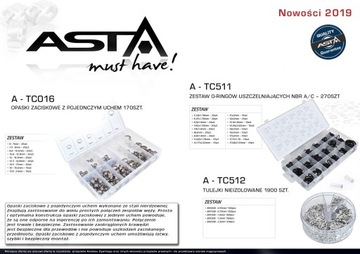 НАБОР ЗАЖИМОВ MINI GBS, 135 шт., ленточные зажимы, стальные зажимы