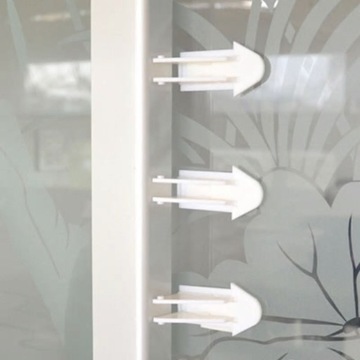 4x ЗАМОК ДЛЯ РАЗДВИЖНЫХ ДВЕРЕЙ