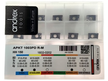 Płytki węglikowe APKT 1003PD R-M HH150 UNIWERSALNE