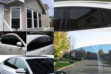 ТОНИРОВОЧНАЯ ПЛЕНКА 300X75 ЗАТЕМНЕНИЕ ЦВЕТА ОКОННОГО ШПОНА