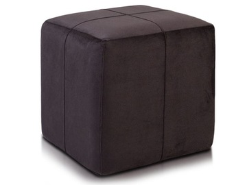 40x40 ZIELONA KOSTKA PLUSZOWA PUFA MŁODZIEŻOWA