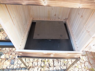 ДЕРЕВЯННАЯ САДОВАЯ КОПИЛКА XXL. КРЫША, ПОКРЫТАЯ ЛИСТОВЫМ МЕТАЛЛОМ.