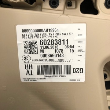 BMW G20 G21 BOCZEK TAPICERKA DRZWI KOMPLETNA