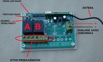 ДИСТАНЦИОННОЕ УПРАВЛЕНИЕ 2-КАНАЛЬНОЕ РАДИОЛИНИИ 24 В 2 пульта дистанционного управления