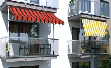 Варенье балкона таразы 295x120 см желтый белый