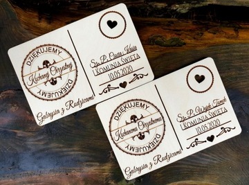 Благодарность крестным родителям по случаю СВЯТОГО ПРИЧАСТИЯ.