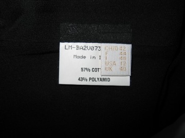 BALLY sukienka z tafty r. IT46 (XL) czarna (NOWA)