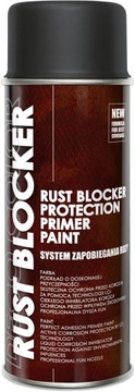 FARBA SPRAY NA RDZĘ 4w1 RUST BLOCKER CZARNY 400ML